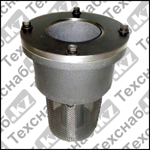 Клапан приемный с тарельчатым затвором, сетчатым фильтром