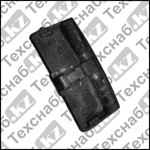 Тормозная колодка локомотива тип М (гребневая чугунная)